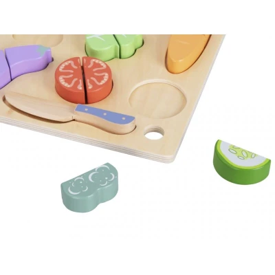 Legume din lemn pentru feliere - Jucaria de bucatarie pentru copii